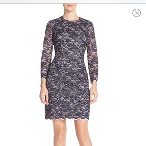 Maia Layered Lace Sheath Dress